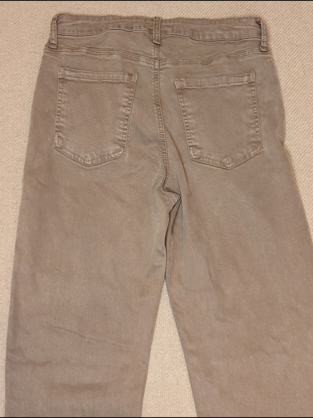 Kut From the Kloth Campbell High Rise Straight Leg Jeans Pants Taupe Camel Brown - Picture 13 of 13